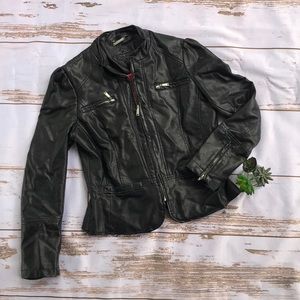 🖤black faux Leather Jacket🖤